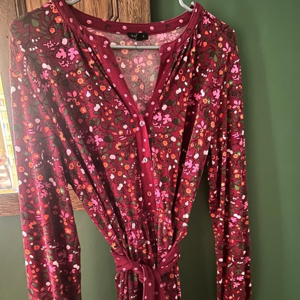 Talbots fall long sleeve dress size medium